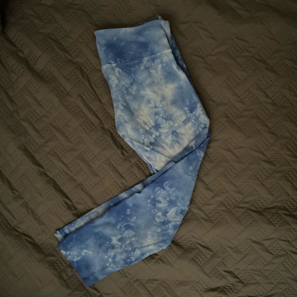Pure Karma Blue Tie-Dye Leggings